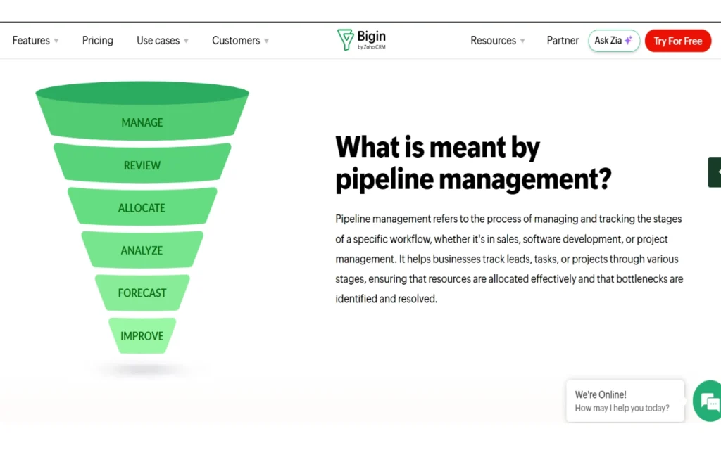 8 best client management tools for small business (2026 reviews) 16 Bigin by zoho pipeline