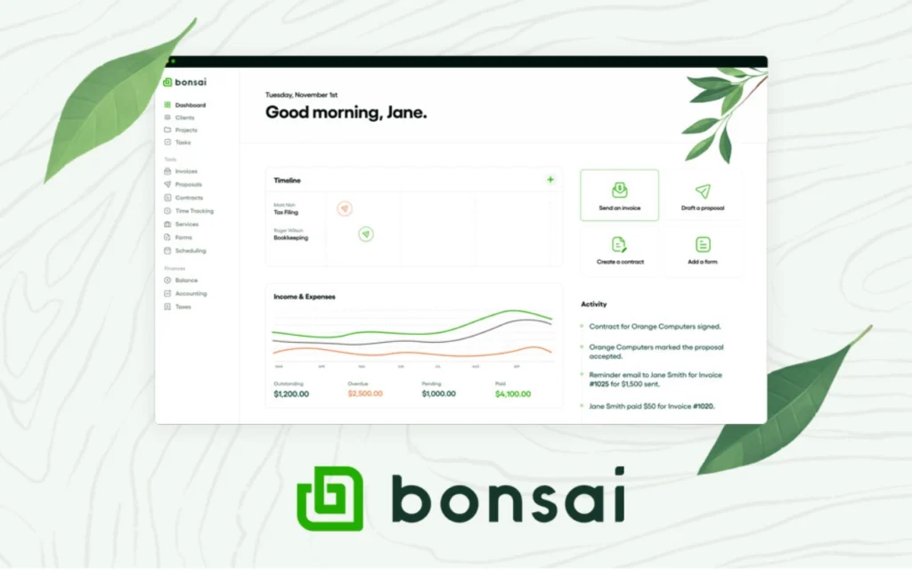 8 best client management tools for small business (2026 reviews) 20 Bonsai proposal - 8 best client management tools for small business