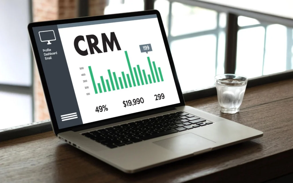 Crm dashboard showing sales - best client management software for small business