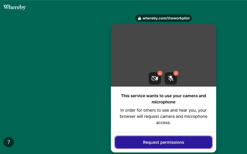 Whereby: best for freelancers and client-facing calls