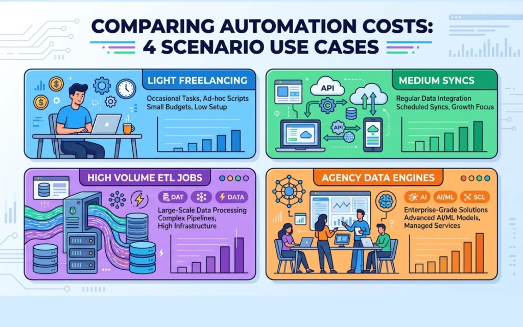 Zapier vs make vs n8n pricing: what you will really pay 12 4 worked scenarios cost matric image