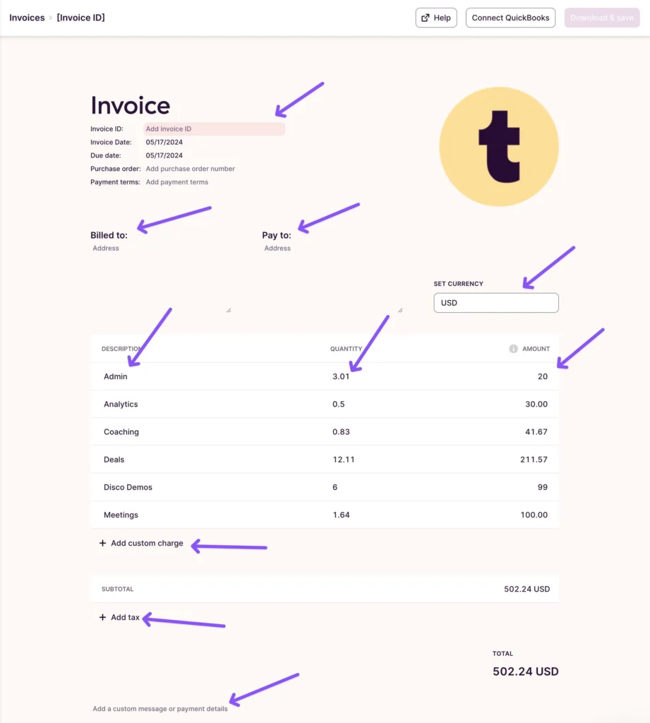 How the timer-to-invoice workflow works - toggle track reviews