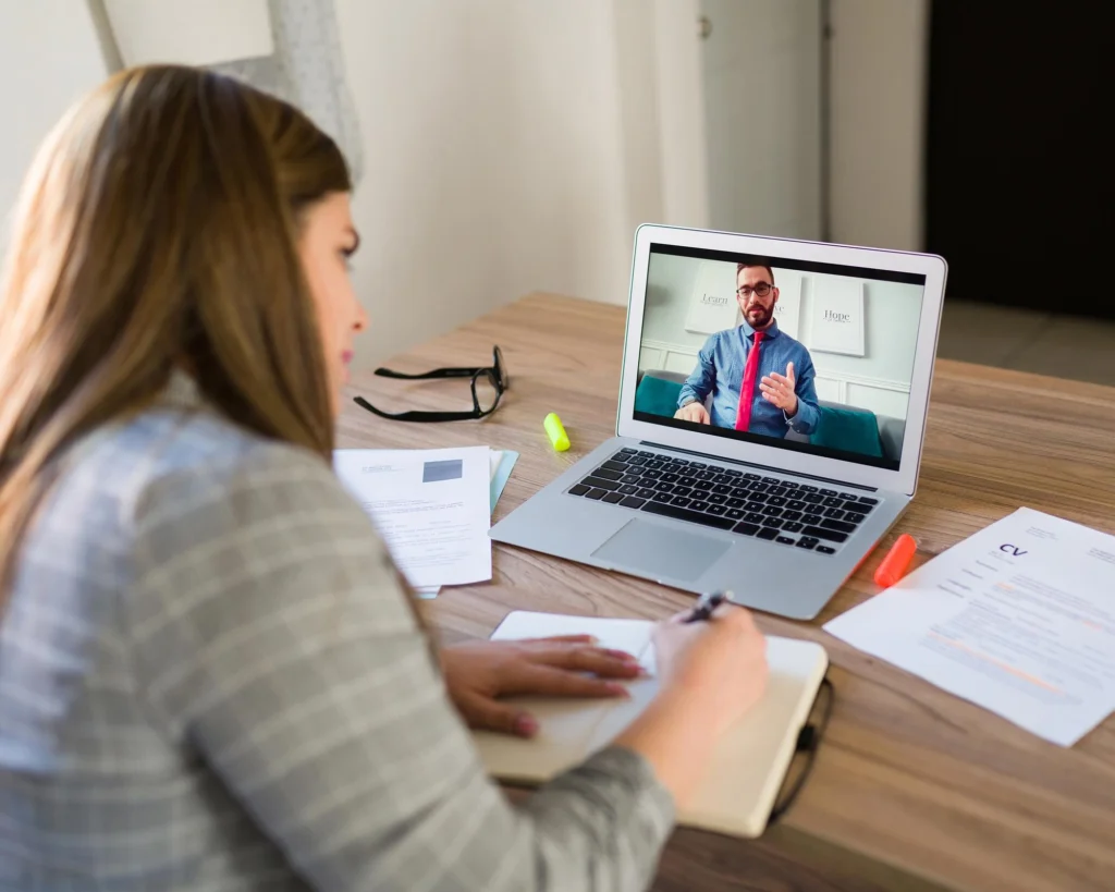 The interview stage upwork page image