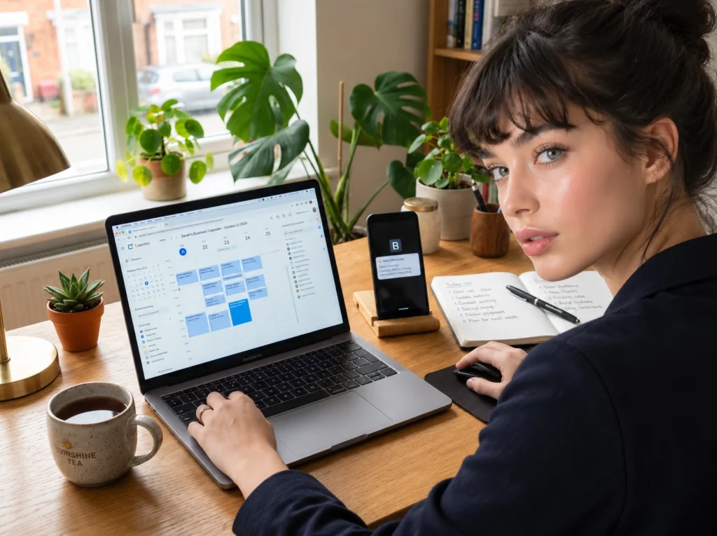 How to handle client no-shows and unpaid invoices 7 Freelancer planning client meetings with a digital calendar.